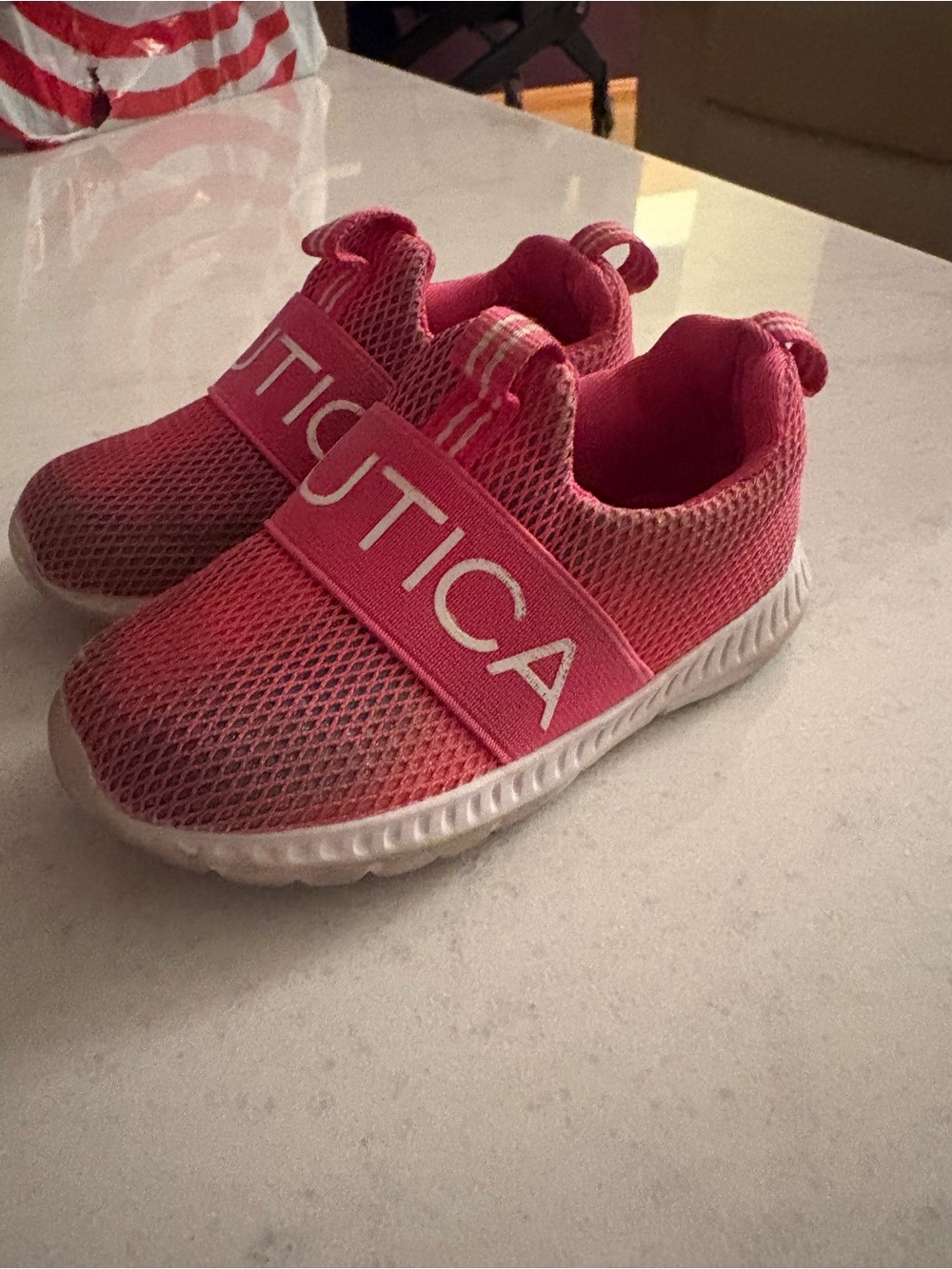 Nautica Kids Pink Slip-On Mesh Sneakers